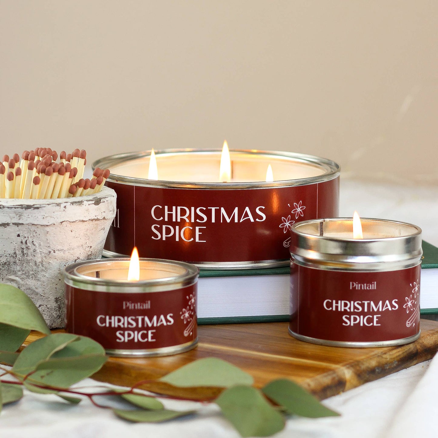 Christmas Spice Paint Tin Candle