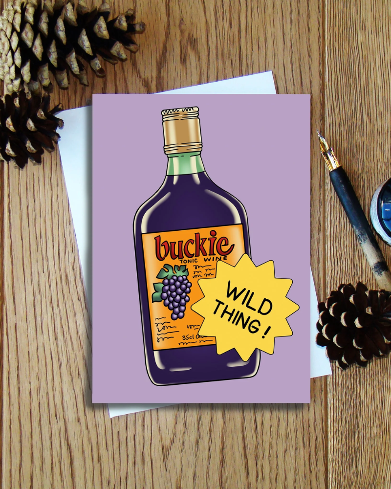 Buckfast Wild Thing Scottish Greeting Card