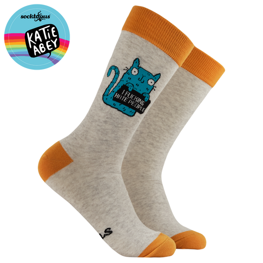 I Fucking Hate People Socks