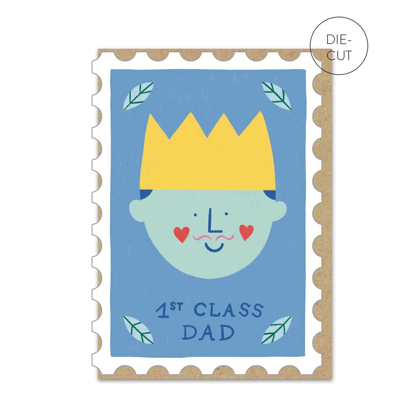 1st Class Dad Die-Cut Father's Day Card