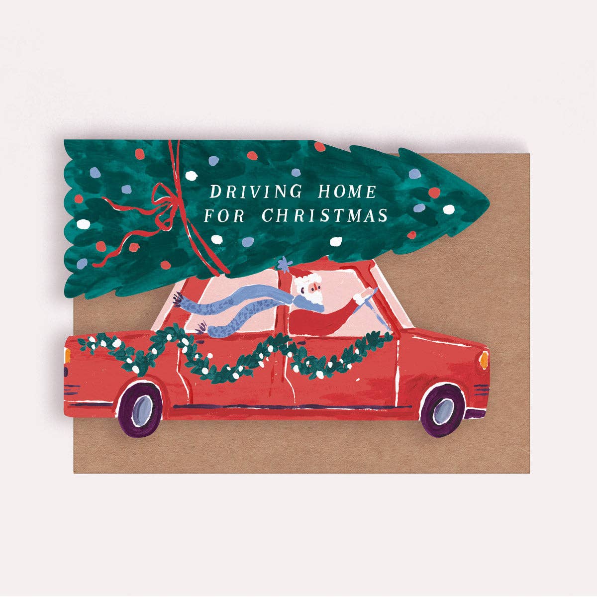 Driving Home For Christmas Card