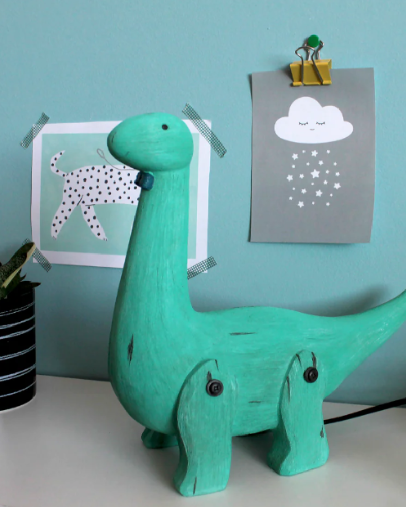 Wood Effect Dinosaur Light