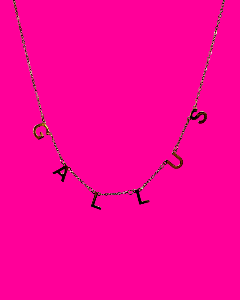Gallus Letter Necklace Brass