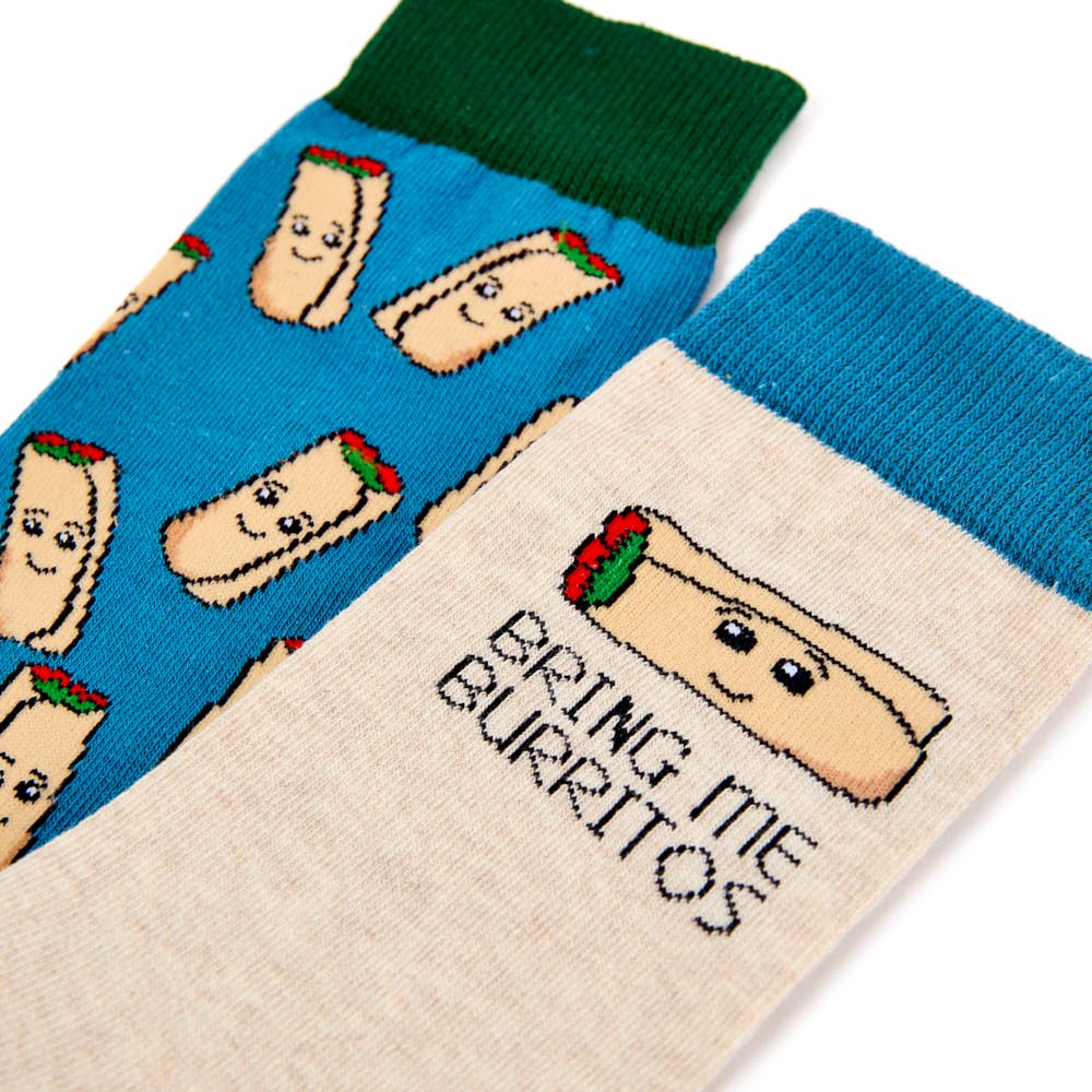 Burrito Unisex Socks Gift Set Of 2 Pairs