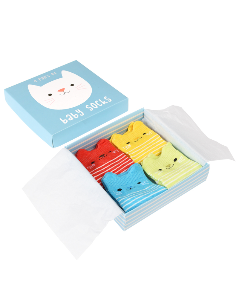 Kitten Baby Socks Set of 4