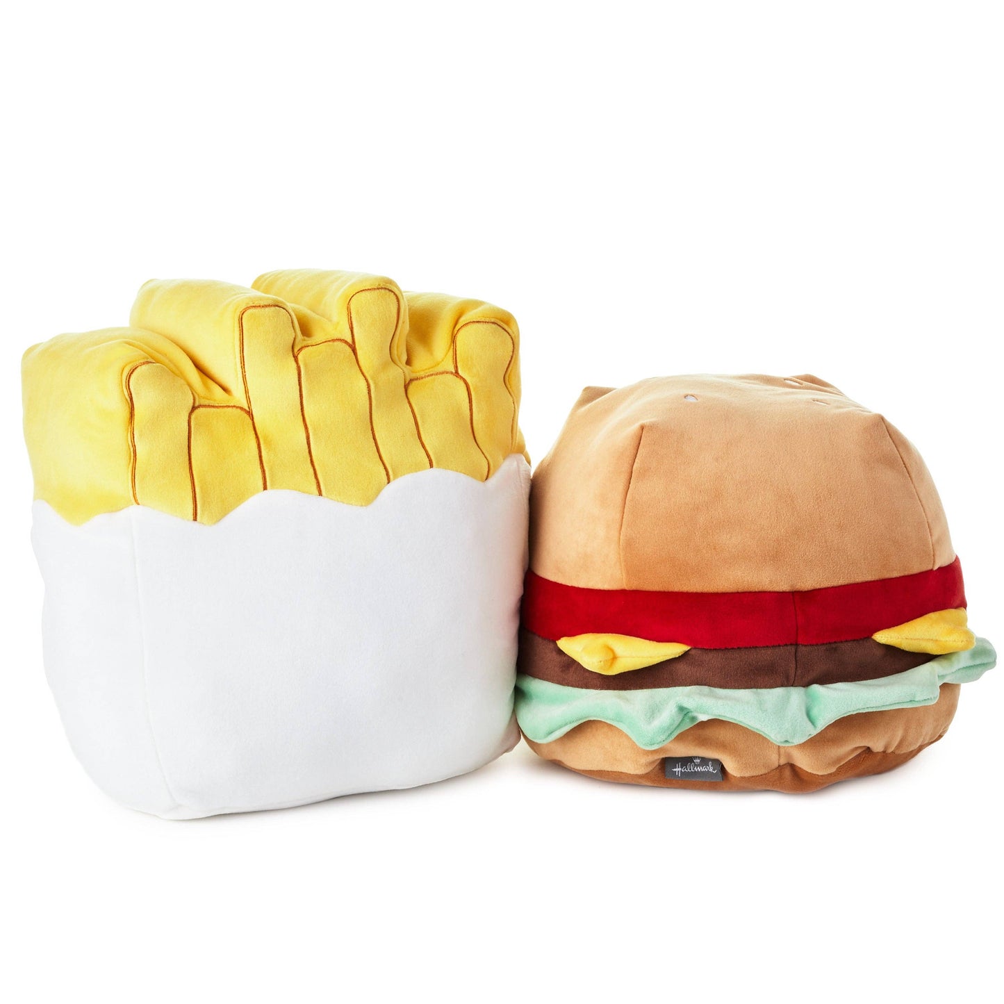 Jumbo Burger And Fries Magnetic Plush Toy Pair