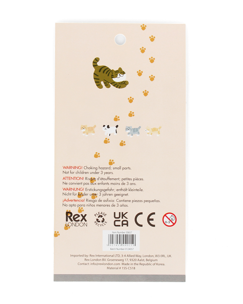 3D Puffy Cat Stickers