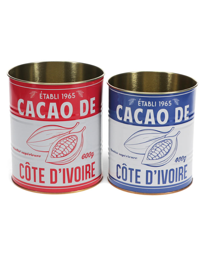 Cacao Storage Tins Set Of 2