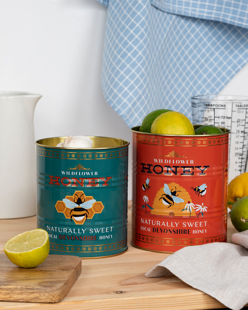 Honey Storage Tins Set Of 2