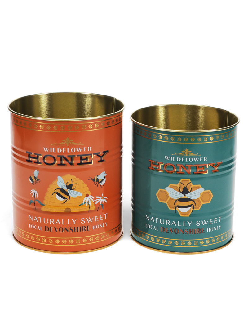 Honey Storage Tins Set Of 2