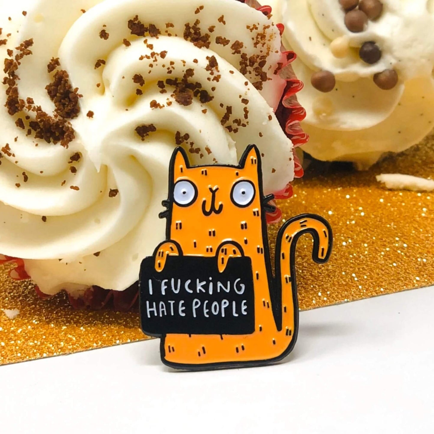 I F*cking Hate People Enamel Pin Badge