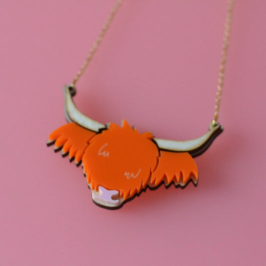 Wee Highland Cow Necklace