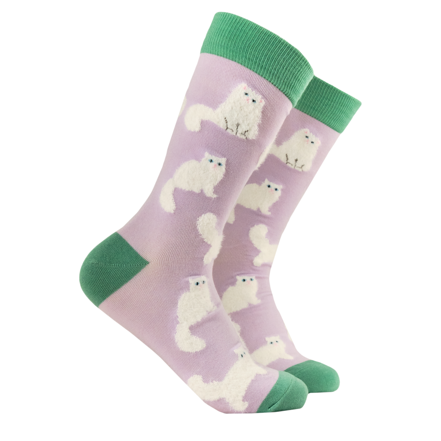 Fluffy White Cats Socks