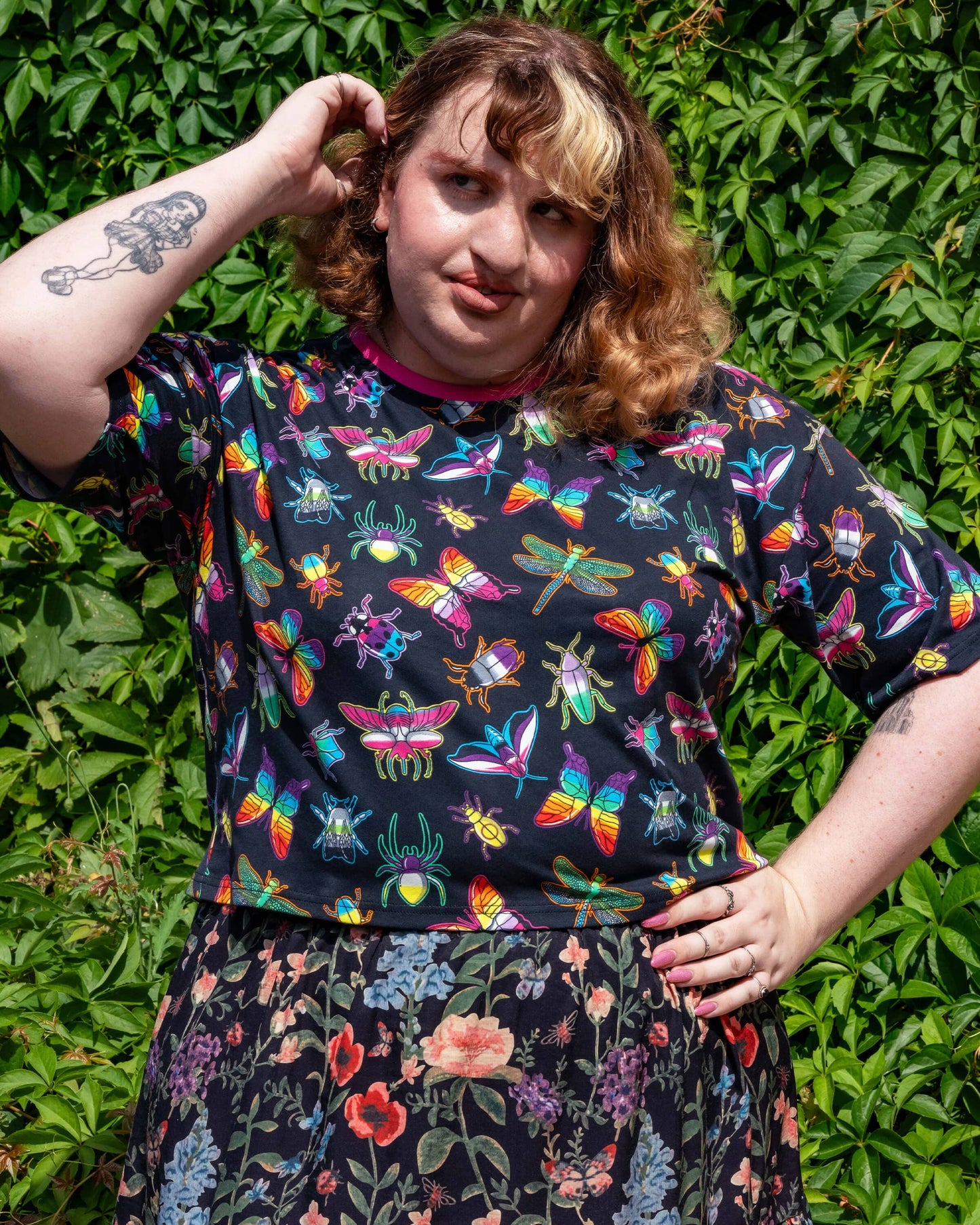 Pride Bugs Unisex Cropped Boxy Tee