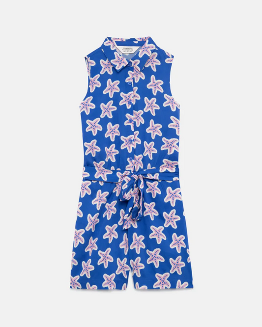 Starfish Print Playsuit Dress by Compania Fantastica