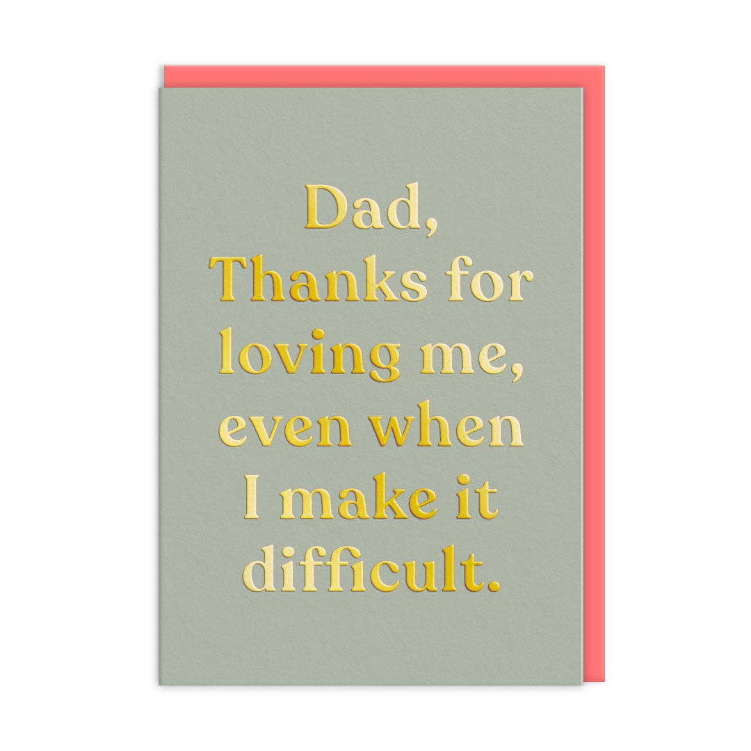 Thanks for Loving Me Father's Day Card