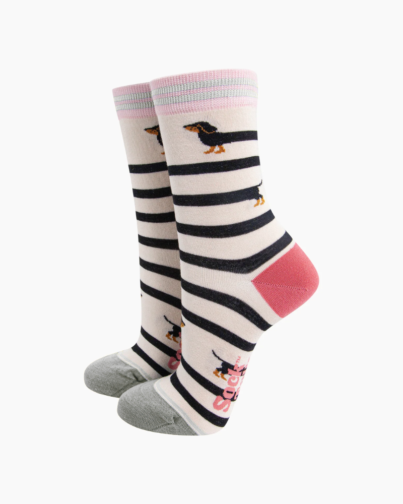 Winding Sausage Dog Crew Socks
