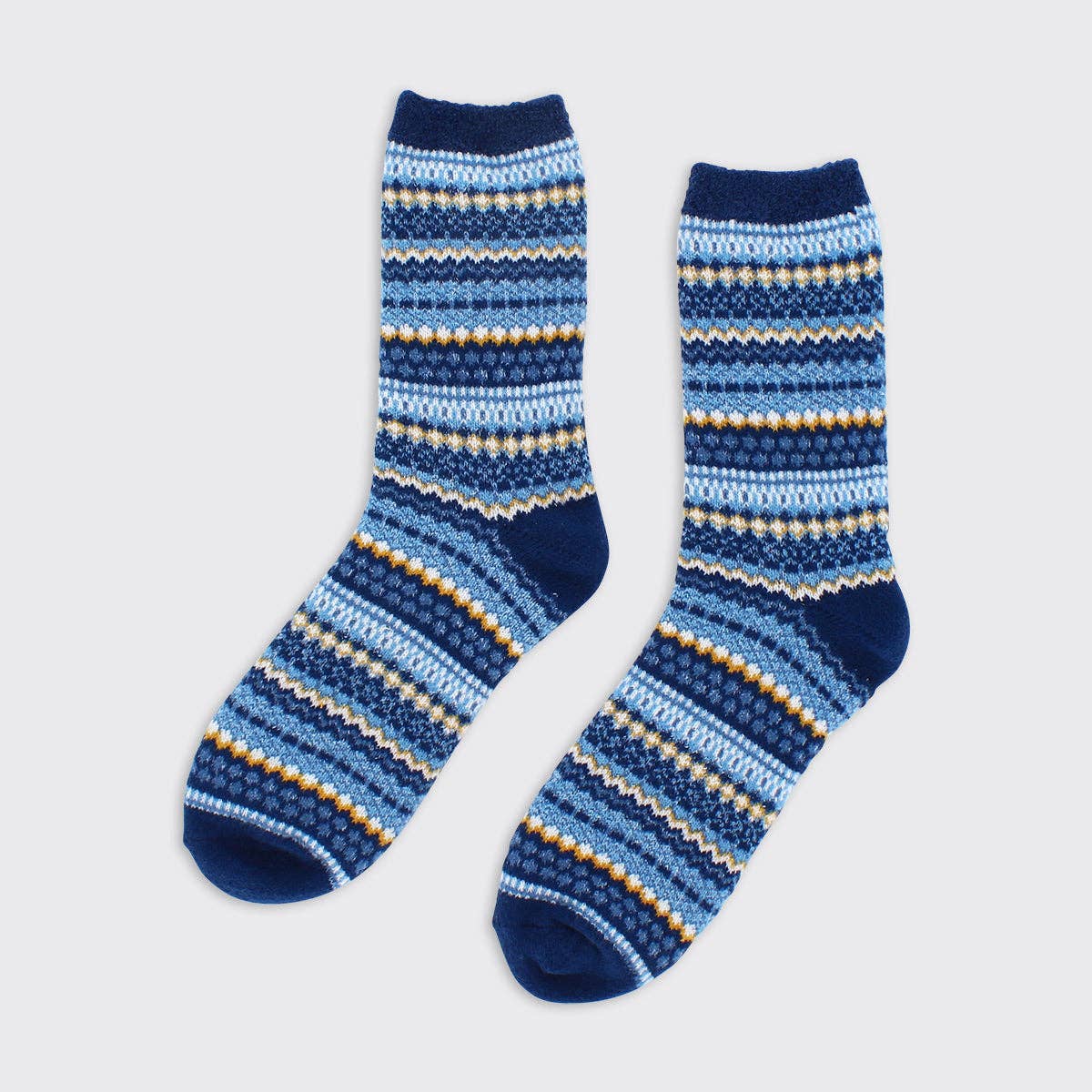 Men's Fairisle Socks Blue