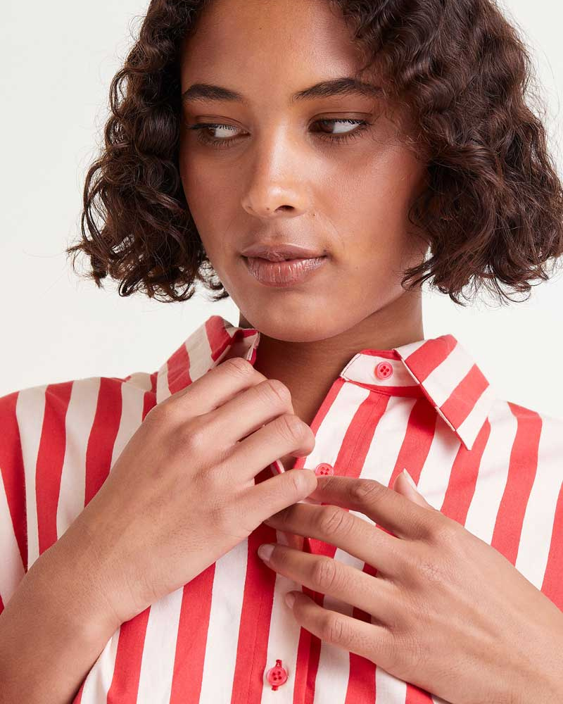 Cheesecake Red Stripe Shirt By Compania Fantastica
