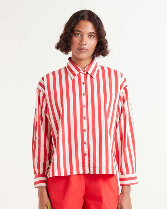 Cheesecake Red Stripe Shirt  By Compania Fantastica