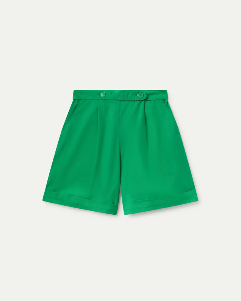 Greem Button Shorts By Compania Fantastica