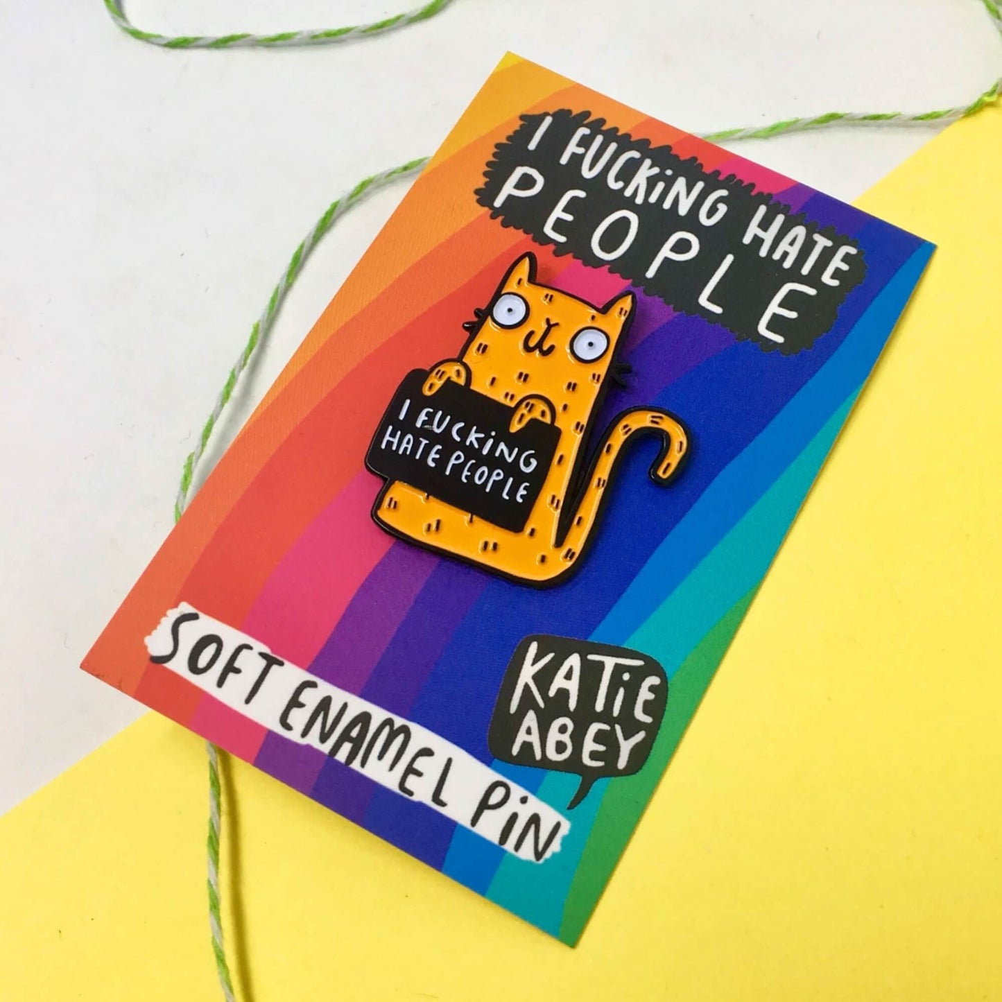 I F*cking Hate People Enamel Pin Badge