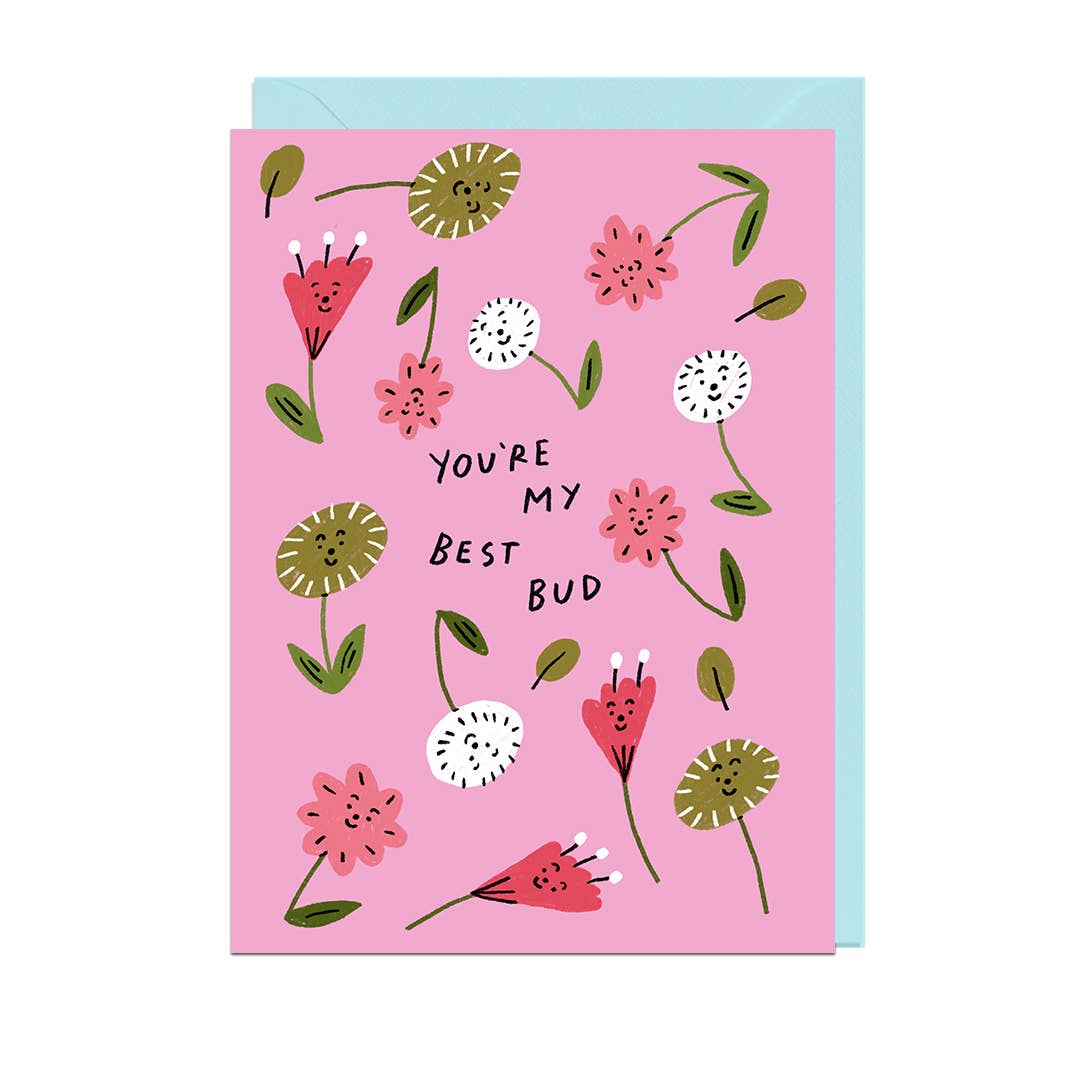 Best Bud Greetings Card