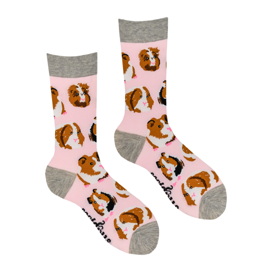 Guinea Pig Unisex Socks Pink