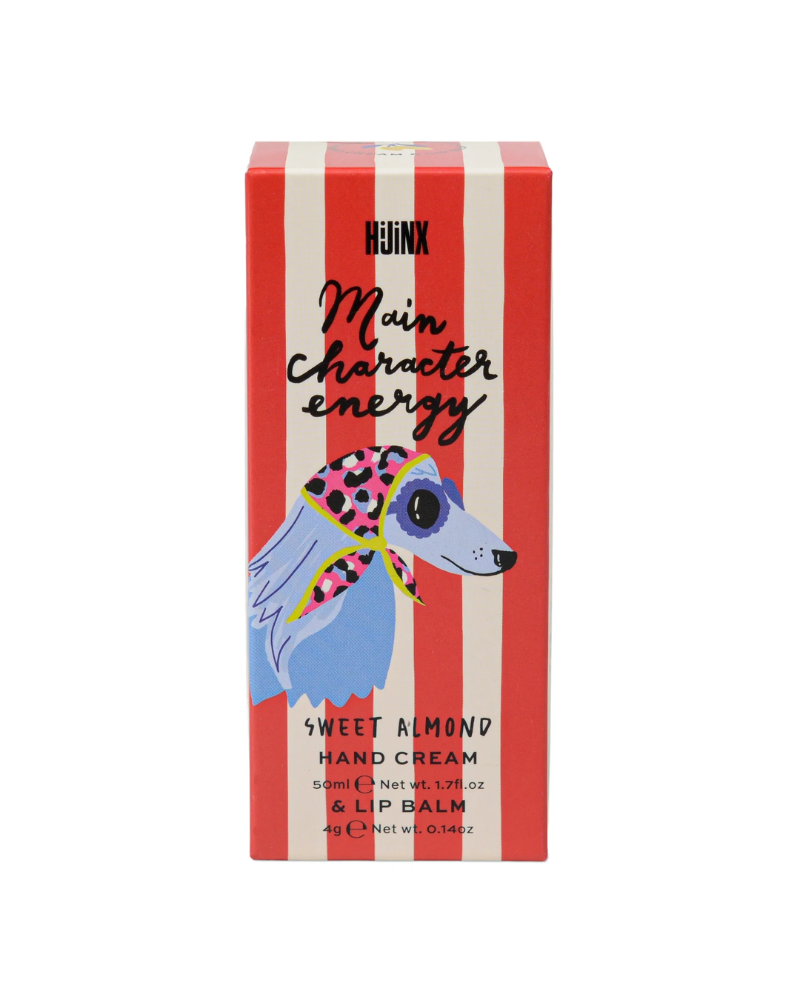 Dog Main Character Energy Hijnx Hand Cream And Lip Balm Set
