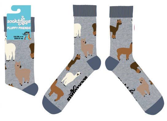 Fluffy Alpaca Socks Small