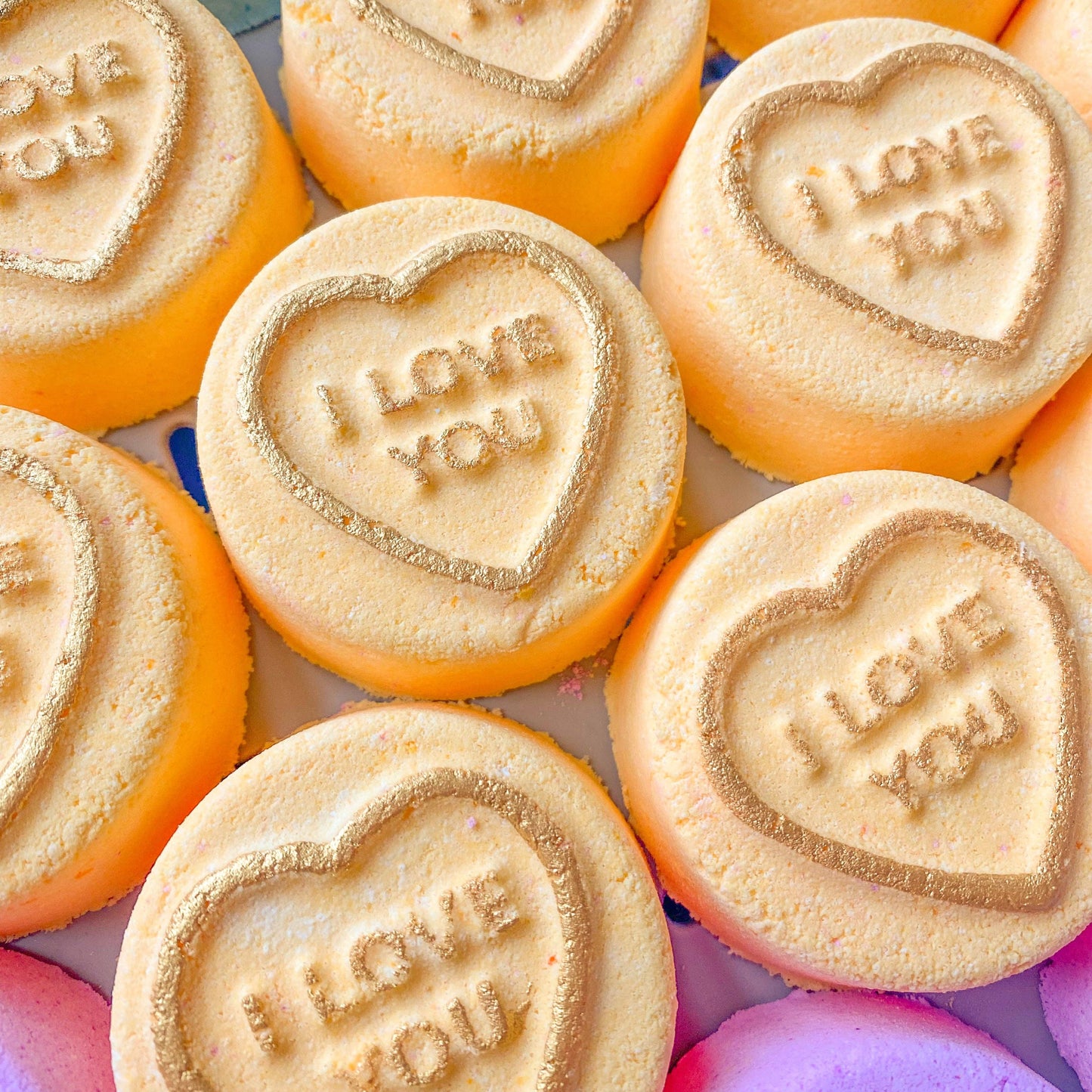 Yellow Candy Heart Bath Bomb