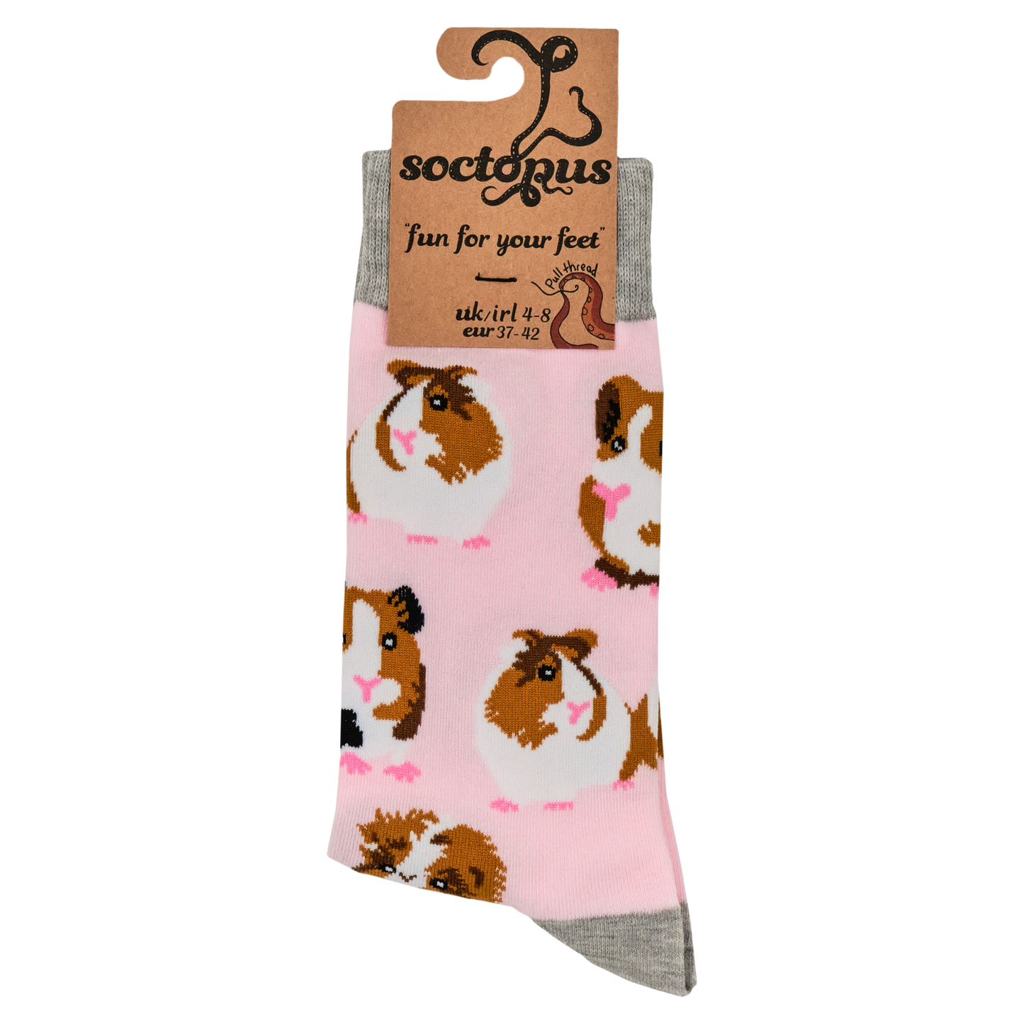 Guinea Pig Unisex Socks Pink