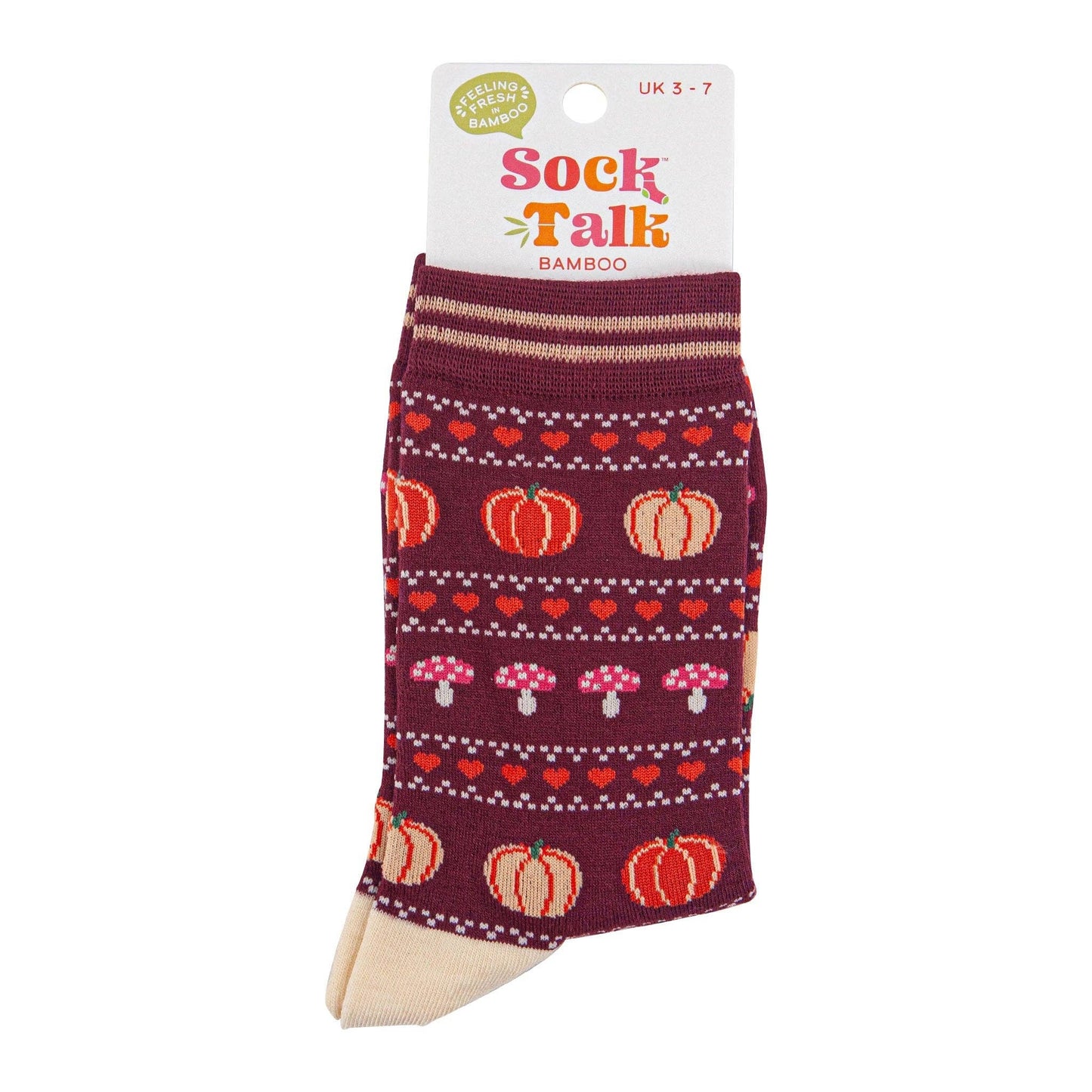 Pumpkin Fairisle Unisex Socks