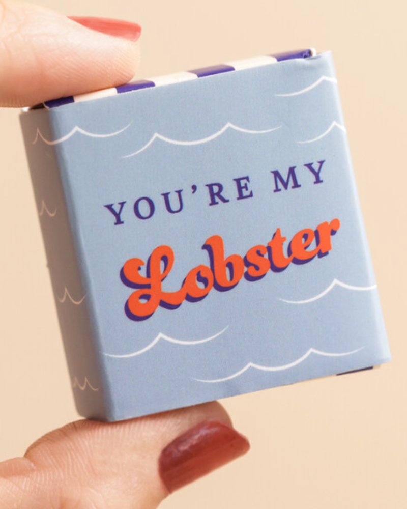 Lobster Tiny Ceramic Token In Matchbox