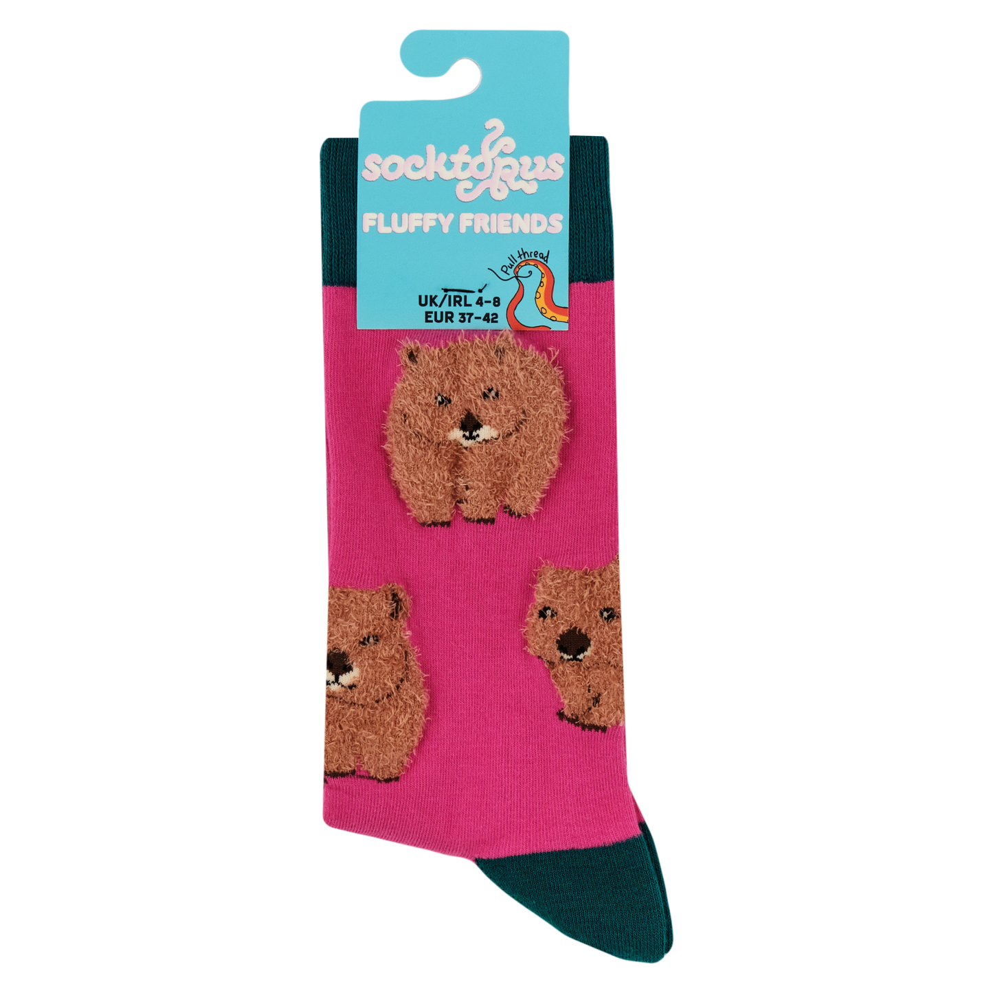 Fluffy Wombat Unisex Socks