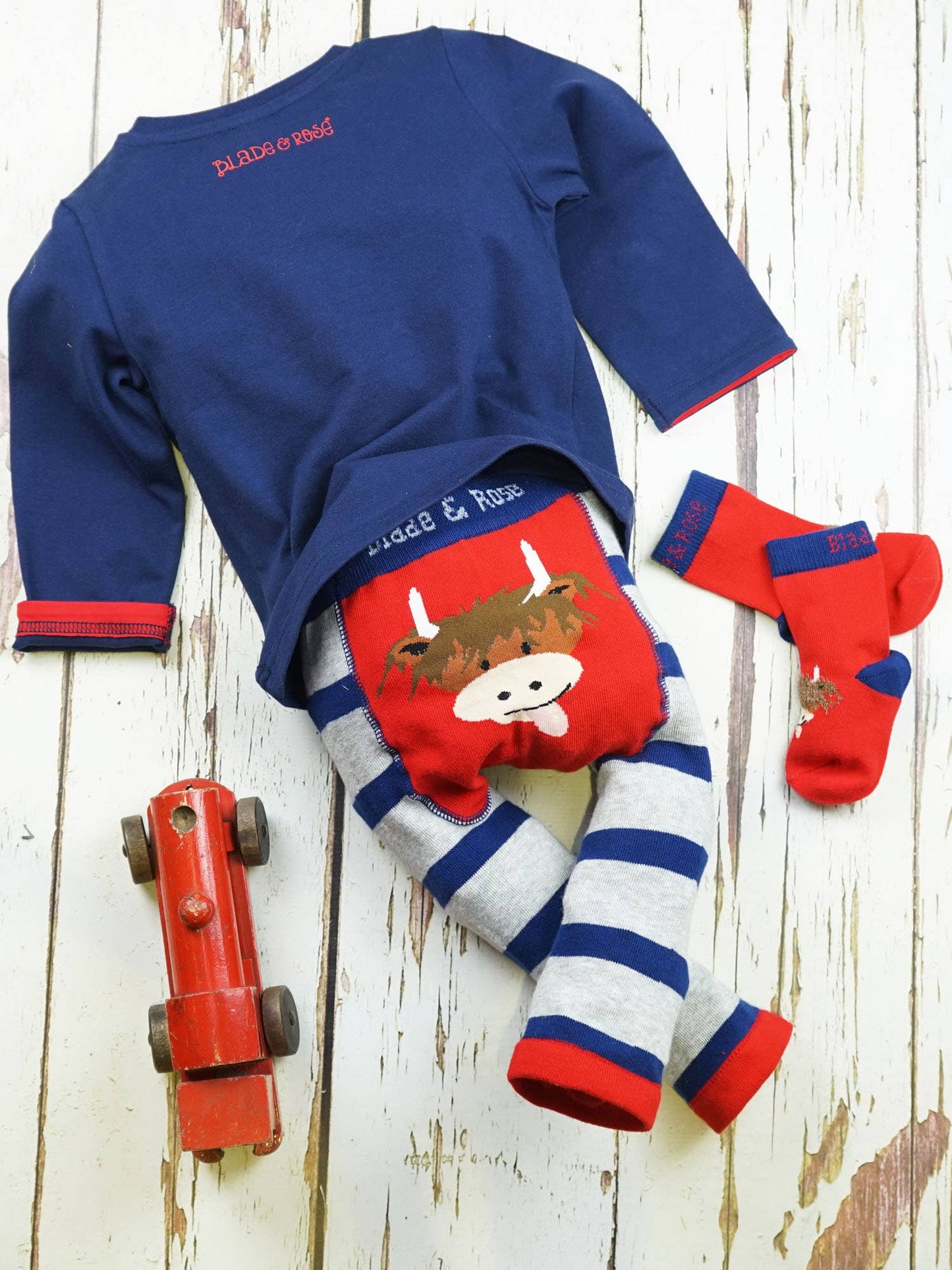 Hamish Highland Cow Leggings: 6-12 Months