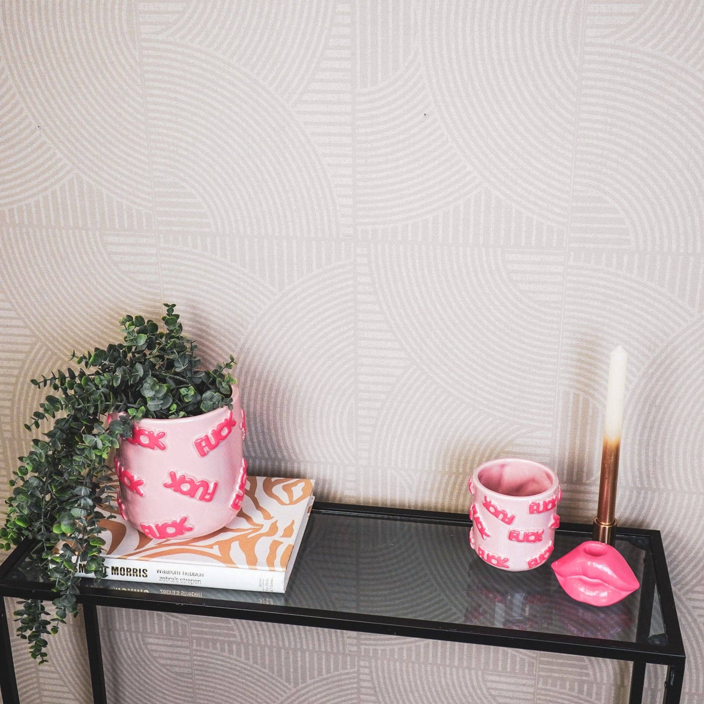 Fuck Plant Pot Pink Small