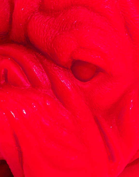 Hot Pink Large Bulldog Candle