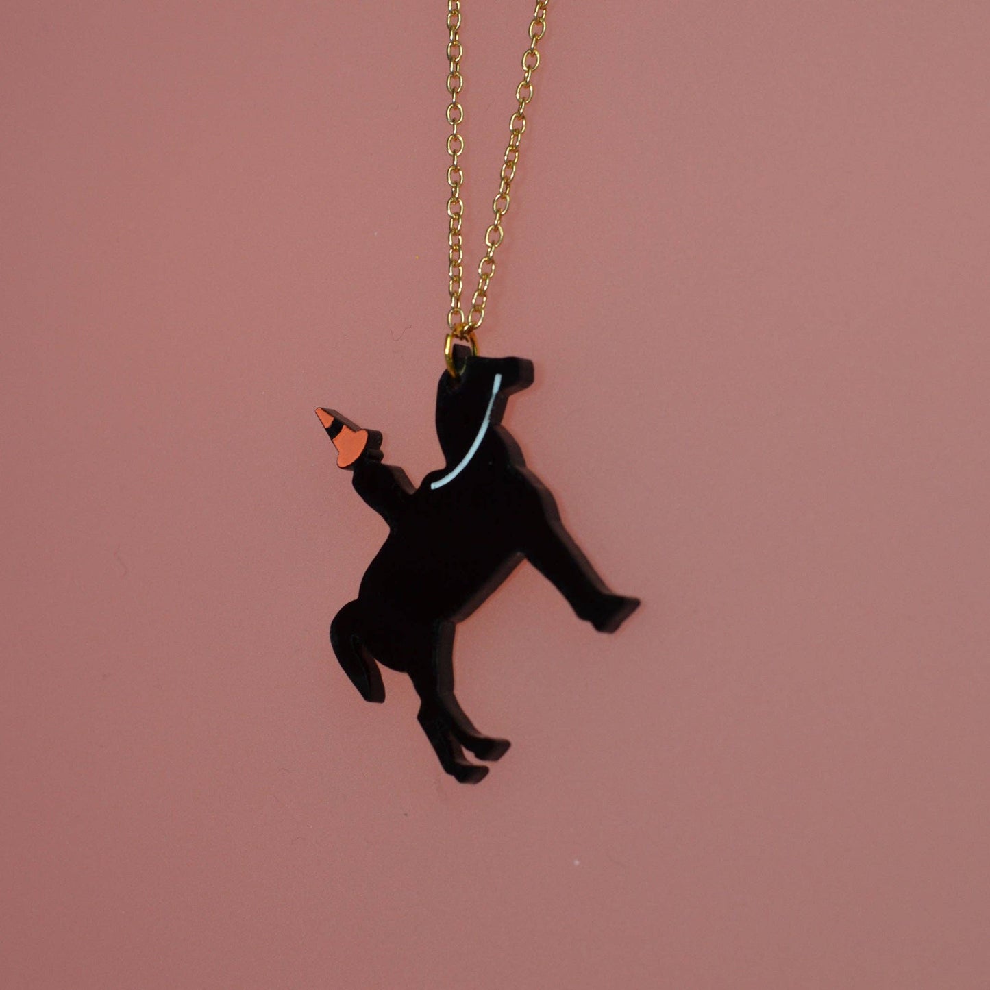 Wee Duke of Wellington With Traffic Cone Necklace