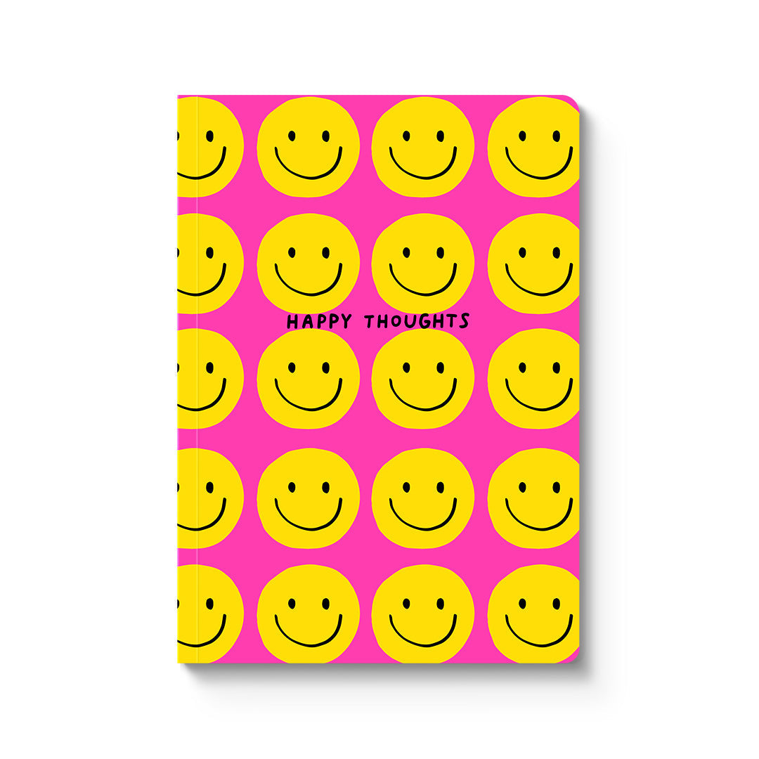 Happy Thoughts Smiley A5 Notebook