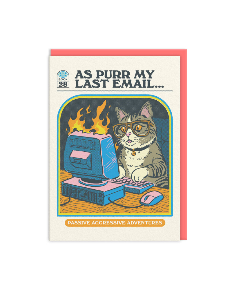 As Purr My Last Email Greeting Card