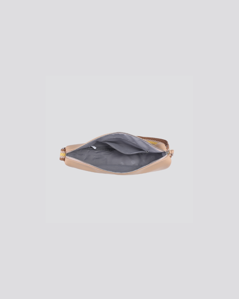 Asymmetric Vegan Leather Crossbody Bag Assorted Colours