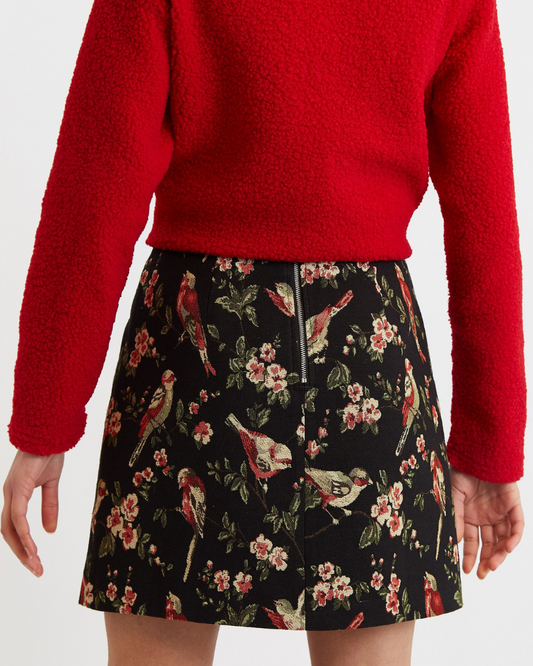 Aubin Tweet Tapestry Skirt