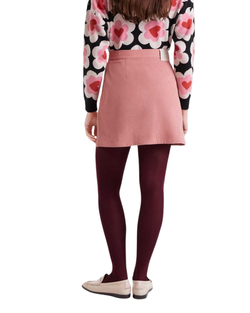 Baby Pink Cord Mini Skirt Compania Fantastica