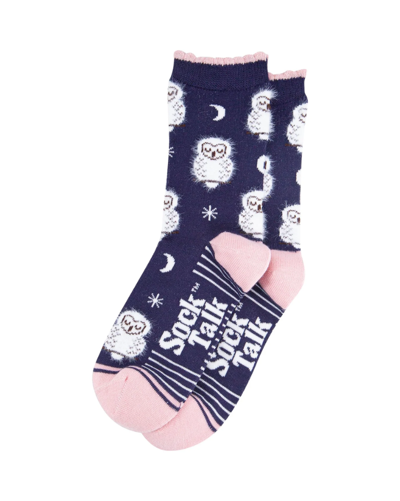 Barn Owl Unisex Fluffy Bamboo Socks