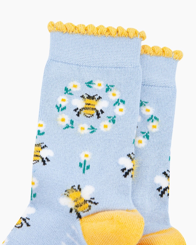 Bumble Bee Wreath Unisex Socks
