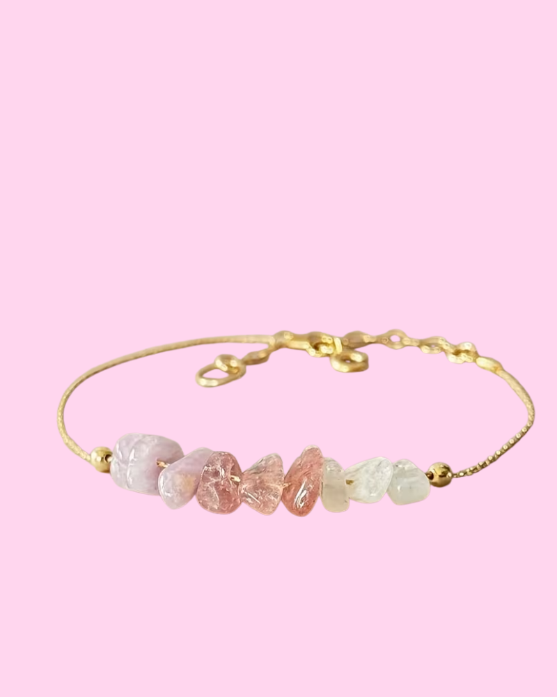 7 Chakra Bracelet in Pink