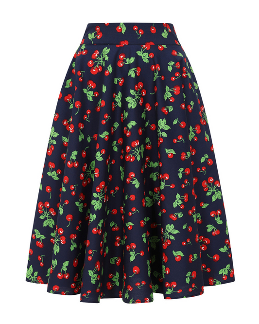 Cary Cherry Swing Skirt