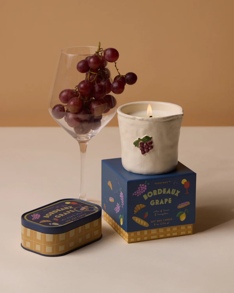 Bordeaux Grapes Bistro Tin Candle Paddywax