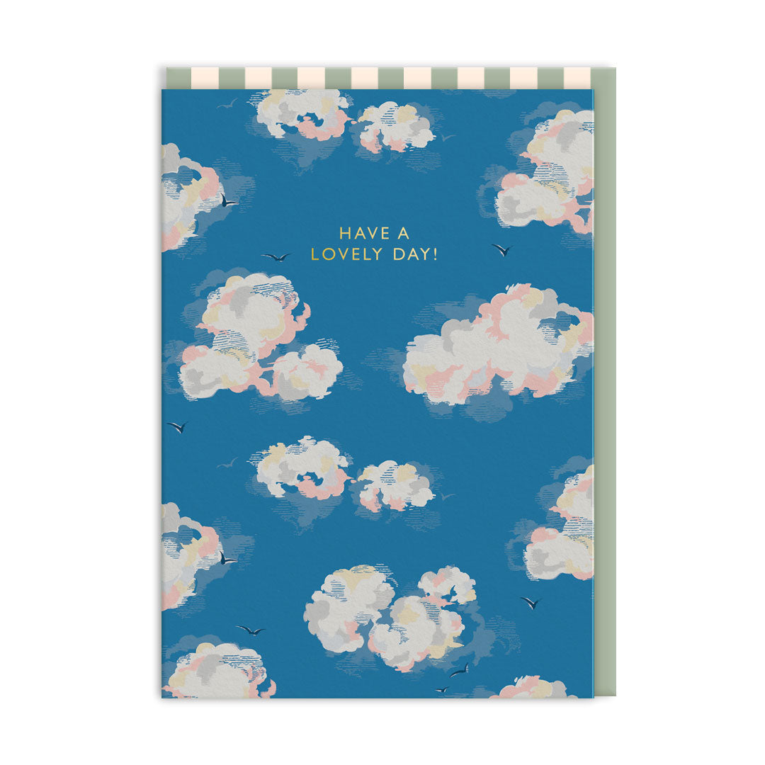 Cath Kidston Have A Lovely Day Clouds Card